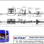 Automatic 5L-30L Lubricating Oil Filling Line स्वयंचलित 5L-30L वंगण घालणारी तेल भरणे