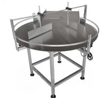 पूर्णपणे स्वयंचलित बाटली अनक्रॅम्बलर डायनॅमिक रोटरी वर्कटेबल