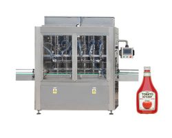 टोमॅटो पेस्ट जार केचअप फिलिंग पॅकिंग